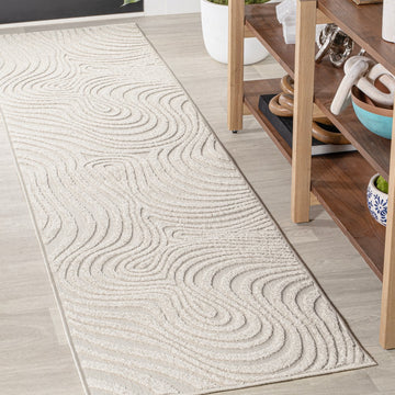 Maribo Abstract Groovy Striped Area Rug